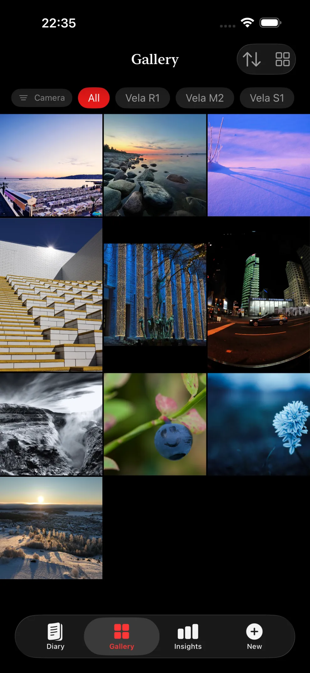 Diario di Luce Gallery — photographs filtered by camera body